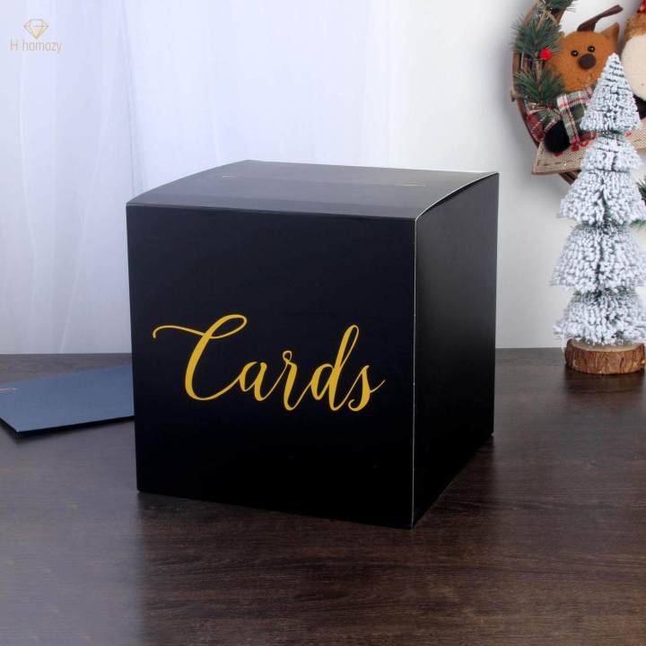 Box with Slot Modern Multipurpose Envelope Box Centerpiece