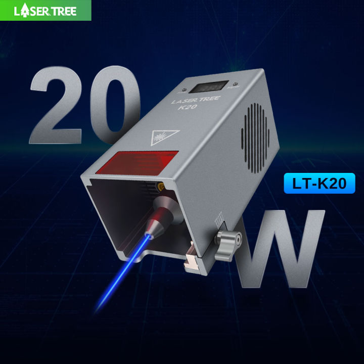 LASER TREE K20 20W Optical Power Laser Module with Air Assist 4 Diodes ...