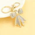 【Special offer】 Fashion Alloy Rhinestones Keychain Bowknot Shape Bowknot Bag Pendant Creative Wallet Keys Accessories Handbag Wallet.