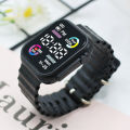 Simple Electronic Watch Women's Fashion Digital Wristwatch. 