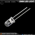 5mm White LED Light(Bright) 50 Pcs Pack.. 