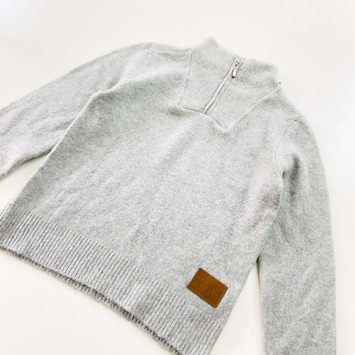 Boys%20Heather%20Knit%20Quarter%20Zip%20Winter%20Pullover%20Sweater%20From%20Levin%20-%20Image%204
