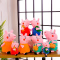 Factory direct sale piggy plush toy George cute pig pig doll family doll catch machine doll children's gifts. 