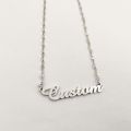 Personalized Jewelry Customized Letter Name Necklace For Women Men Stainless Steel Fashion Bracelet Necklace Lip Chain Present. 