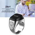 20mm Ring Tasbih Counter Bluetooth-Compatible 5.1 5 Prayer Time Counter Smart Ring 0.49 Inch Oled Display Zinc Alloy For Muslims. 