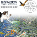20pcs Pond Fish Protection Net Ponds Protective Cover UV-resistant Sink Plastic Floating Guard Pond Guard Fish Netting Hexagonal. 