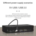1Set Audio Interface Sound Card for Recording Professional 4 Channel +Loopback Monitor for Audio Equipment. 
