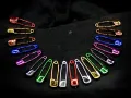 12 Pieces Safety pins for Saree, Dupatta Attaching Pins for Women and Girls Brooches  – Medium Size. 
