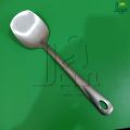 4 pcs stainless steel silver color Serving spoon set long rice spoon,Soup Spoon, Slotted Turner, slotted spoon 4 pcs cookware set. 