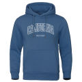 U.S.A California West Coast Letter Print Male Hoodie Loose Oversized Hooded Fashion Breathable Sweatshirts Hip Hop Street Coats Superman.
