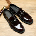 Mens Thick Platform Formal Shoes Round Toe Slip On Genuine Leather Casual Shoes Casual Party Men Shoes Large Size 38-46 KEEMEEUYZO.