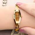 Di Shi Du's New Non fully Automatic Mechanical Watch Women's Oval Watch Women's Quartz Watch Waterproof Tungsten Steel Color Compact. 
