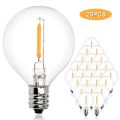 25Pcs String Light LED Bulb Tungsten Incandescent Light Bulb E12 Base Socket Bulb for String Light Party Home Decoration--25PCS Tungsten--AC220V.