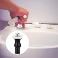 ICQURBT 6X Toilet Seat Screws,Universal Expanding Rubber Screw Top Fixing Hinges Fitting WC Blind Hole Plastic Washers Nut. 
