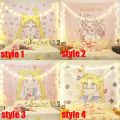 Anime Sailor Moon Tapestry Wall Cloth College Dorm Kawaii Fairy Hanging Cosplay Accessory Room Decor.