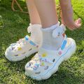 Cute Sanrio Hello Kitty Y2k Crocs Shoes Kuromi Cinnamoroll Kawaii Girls Beach Slippers Indoor Outdoor Sandals Diy Accessories. 