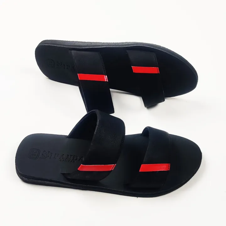 Fashionable%20Cream%20Black%20And%20White%20Color%20Slide%202%20Slipper%20Sandal%20For%20Men%20Waterproof%20Washable%20Rainy%20Usable%20Sandal%20S005%20-%20Image%206