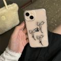 Aesthetics Stylish 3D Metal Bowknot Phone Case For iPhone 15 14 13 12 11 Pro Max Mini X XR 7 8 Plus SE Clear Cover Epoxy Shell.
