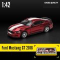 1:42 Scale 2018 Ford Mustang GT Super Racing Assembly Toy Car Diecast Model Doors Openable Educational Collection Gift Box. 
