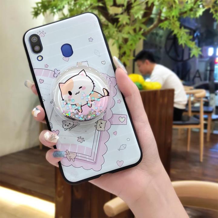 Durable%20Cartoon%20Phone%20Case%20For%20Samsung%20Galaxy%20M20/SM-M205FD%20Back%20Cover%20Glitter%20Protective%20Simplicity%20TPU%20cute%20Waterproof%20-%20Image%209