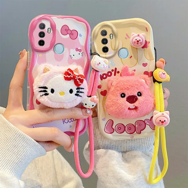 Olige%20Case%20For%20OPPO%20F11%20A32%20A33%20A39%20A53%20A54%20A55%20A57%20A58%20A60%20A74%20A77%20A78%20A79%20A93%20A94%20A95%20A96%20F19S%20F17%20F19%20Pro%20Reno%204%205%206%207%20Lite%207Z%20Realme%20V23%20Fashionable%20and%20Cute%20Cream%20Plush%20Phone%20Case%20with%20Six%20Animal%20Types%20Pacha%20Dog%20Strawberry%20Bear%20phone%20case%20back%20cover%20-%20Image%202