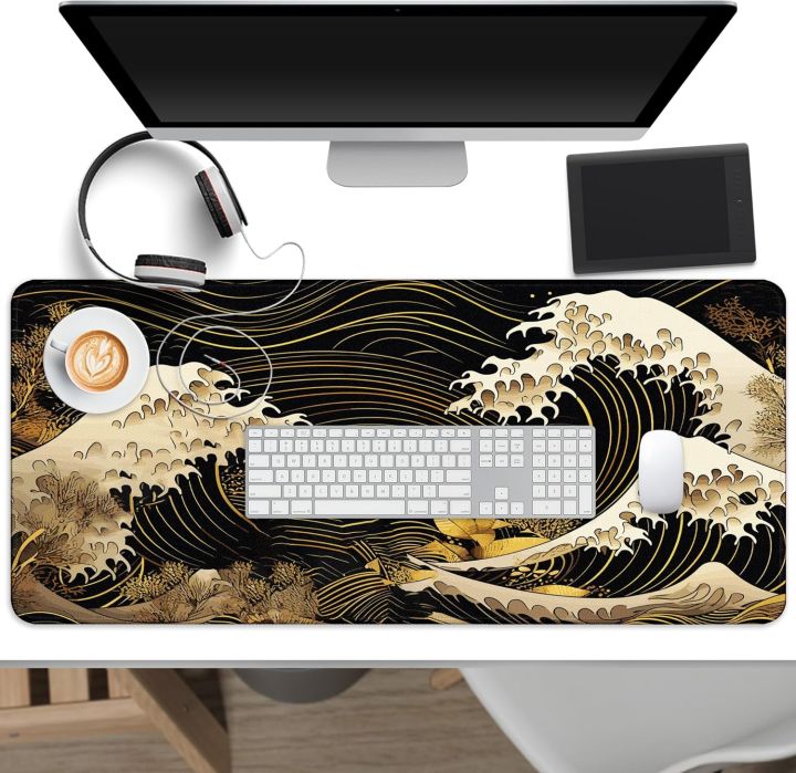 Japan%20Sea%20Waves%20Sunset%20Desk%20Mat%20%20Mouse%20Pad%20Extended%20Gaming%20Non-Slip%20Base%20Thick%20Sealed%20Edges%20Office%20Keyboard%20Laptop%20-%20Image%203