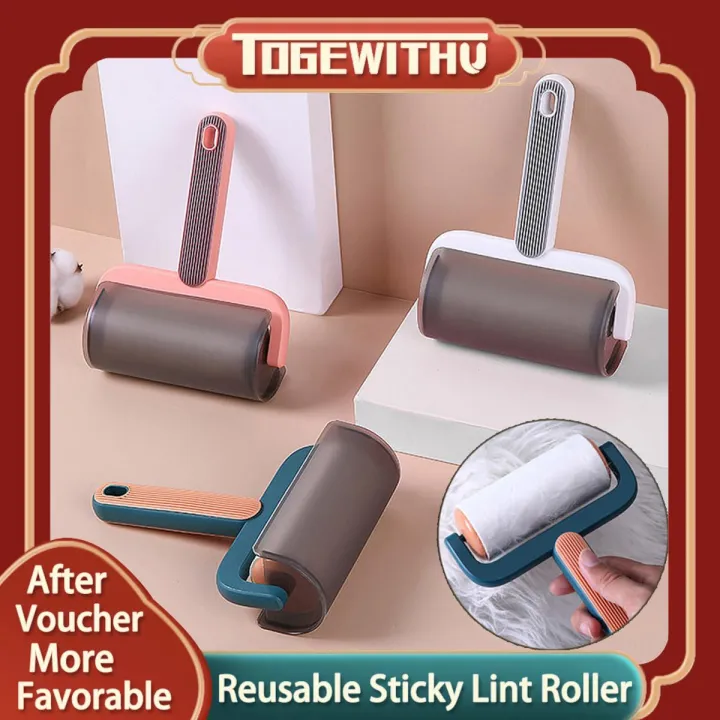 Reusable%20Sticky%20Lint%20Roller,%20Portable%20Pet%20Hair%20Sticky%20Roll%20Dust%20Hair%20Remover%20Cloth%20Sofa%20Curtain%20Bedsheet%20Cleaner%20-%20Image%202