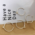 Special-Interest Design Minimalist Style a Open-End Pearl Ring Female ins Wind Affordable Luxury Fashion Simple Ring.