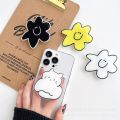 Korean Cute Clear Acrylic Grip Tok Phone Holder Facial Mask Flower Heart Smartphone Ring Griptok Universal Cartoon Pocket Socket. 