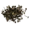100 Sets 6mm Iron Earring Posts and Backs DIY Earrings Findings.