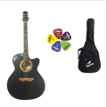 Signature 265 Loud Series Acoustic Best Guitar with Electric Output + 3 Picks + Bag. 