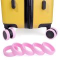 1/4Pcs Practical Texture Deepening Soft Silicone Wheels Cover Luggage Suitcase Wheels Protector Sleeve Silent Anti Wear Roller Reduce Noise Covers Travel Supplies. 