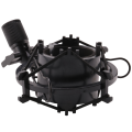 Load Mic Microphone Shock Mount Clip Holder Stand Radio Black. 