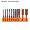 Hex Head Allen Wrench Bit Set Screwdriver Electric Power Drill Metric Quick Release Adapter Screw Driver Security Magnetic Tips. 
