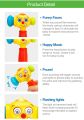 HOLA 3115 Baby Toys Musical Hammer Toy Newborn 0-18 Months Musical Toy Toddler Electronic Trumpet Toys for Children.
