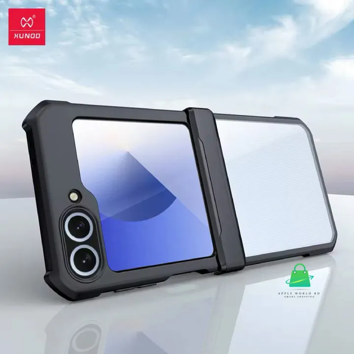 Xundd For Samsung Galaxy Z Flip 6 Case, For Z Flip 6 Transparent Phone Cover Shockproof Bumper Protective Shell Clear Case