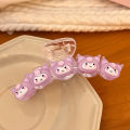 2024 New Sanrio Cinnamoroll Kuromi My Melody Hair Accessories Crab Hair Clip Shark Clip Vintash Hair Ring Hair Accessories Gifts.