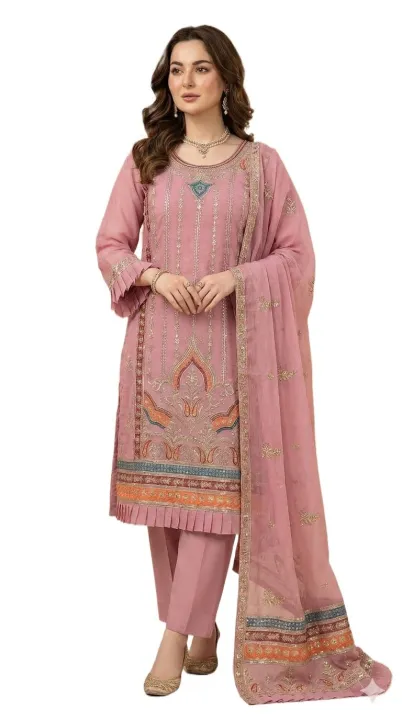Readymade%20Georgette%20Embroidary%20Party%20Four%20Pice%20For%20Women%20-%20Image%203