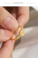18k saudi gold pawnable original Small square sugar citrine diamond ring for women luxury design fashion jewellery. 