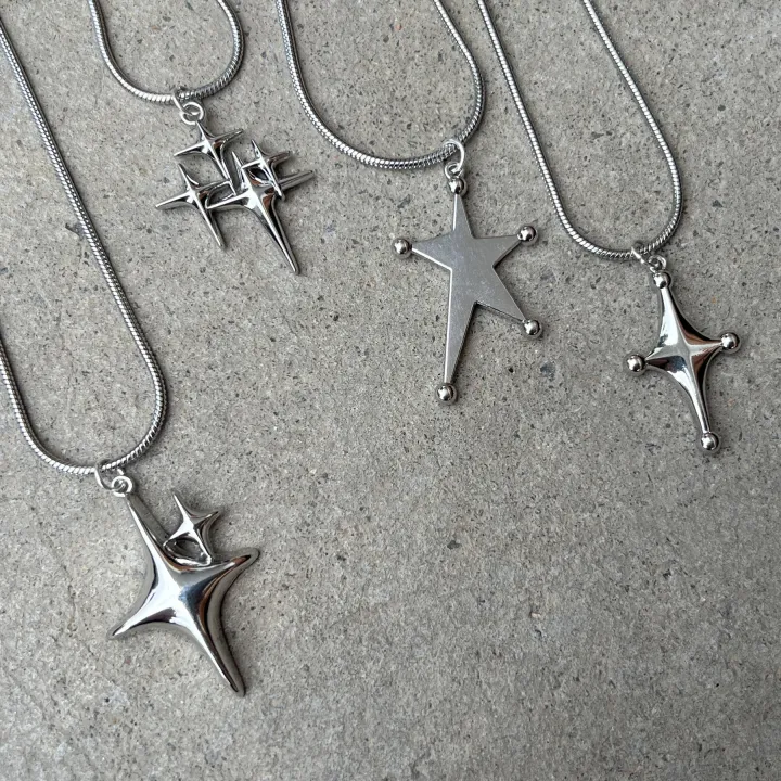 Y2K%20Star%20Pendant%20Frosted%20Beads%20Necklace%20For%20Women%20Korean%20Fashion%20Whole%20Titanium%20Steel%20Snake%20Chain%20Necklaces%20Jewelry%20Accessories%20-%20Image%206