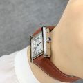 PABLO RAEZ Rectangle Women Fashion Watches Elegant Lady Quartz Casual Wristwatch Ulzzang Luxury Brand Brown Leather Female Clock.