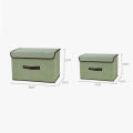 Small Size 25 * 19 * 16cm Storage Box Neat Large Size 36 * 23 * 24cm Off White/Green/Gray Wardrobe Organizer Non-Woven Fabric Large Container for Household Organization Bedroom Storage Solution Closet. 