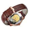 Full automatic hollow genuine flywheel mechanical Mens Watch large dial diamond watches male waterproof belt. 