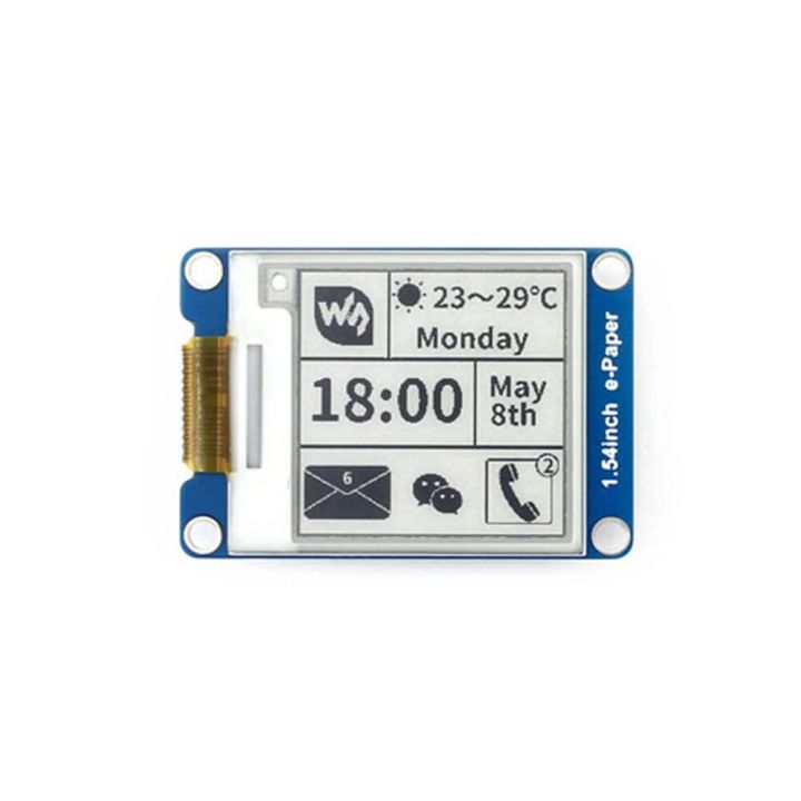 【YIYANGMAOYI111】1.54inch E-Ink Black/White 200x200 Resolution SPI Inter, for Raspberry Pi, Support Partial Refresh