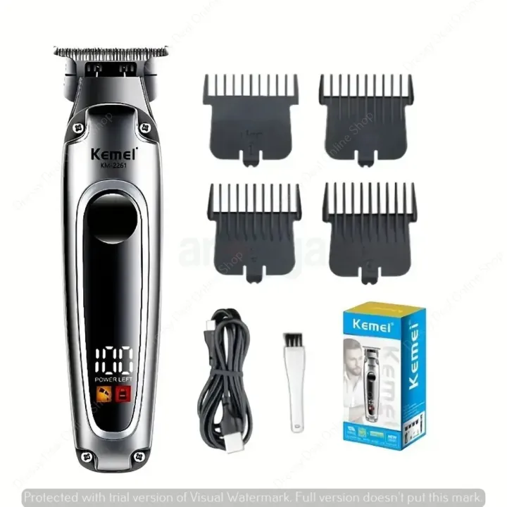 KEMEI%20KM-2261%20Hair%20Beard%20Shaver%20High%20Quality%20Professional%20Men's%20Trimmer%20-%20Image%203