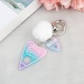 1PC Women Keychain Ouija Planchette Rresin Charms Handbag  Keyring with Puffer Ball Ouija Board Keyring Custom Made Welcome. 