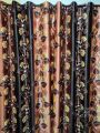Curtain Porda Synthetic curtains Indian porda window protector 45*80 inch standard size Brown Flowers 4 kuchi curtain. 