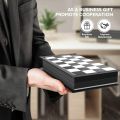 Magnetic Chess 12.5 Inch Black & White Guti. 