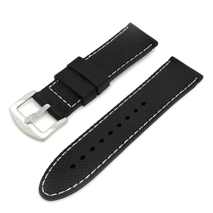 18mm 20mm 22mm 24mm Human Sport Silicone Watch Band Watchbands Rubber Strap Waterproof universal Grid pattern