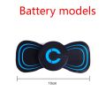 Battery/Rechargeable 2 models New EMS Electric Neck Back Massager Pain Relief Shoulder Leg Patch Stimulator Relax Massage Tools. 